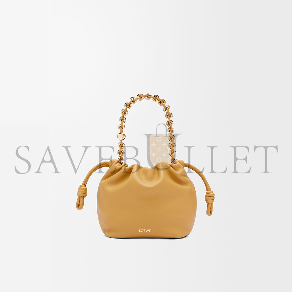 LOEWE MINI FLAMENCO PURSE BAG IN MELLOW NAPPA LAMBSKIN 0011036779 (23*17*5.5cm)